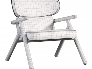 Sole Scandinavian Styled Armchair 3D Model
