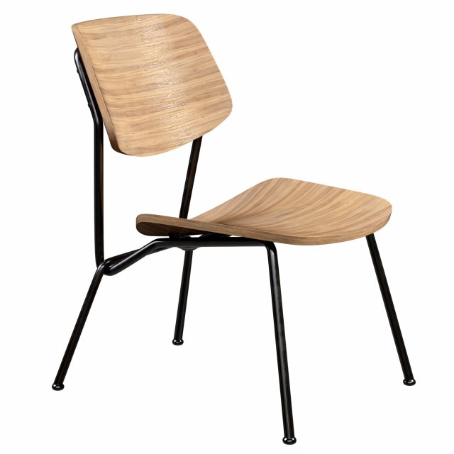 STRAIN Plywood Easy Chair 3D Model .c4d .max .obj .3ds .fbx .stl .blend 