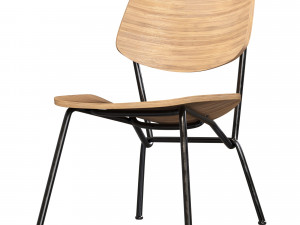 STRAIN Plywood Easy Chair 3D Model