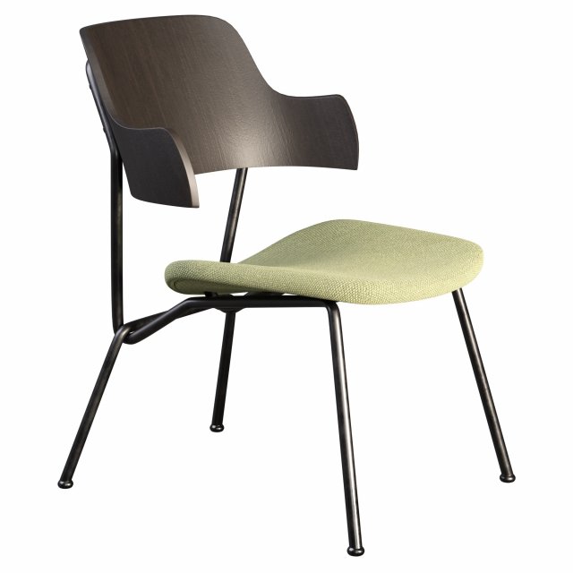 STRAIN Plywood Chair with integrated cushion 3D Model .c4d .max .obj .3ds .fbx .stl .blend