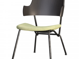 STRAIN Plywood Chair with integrated cushion 3D Model