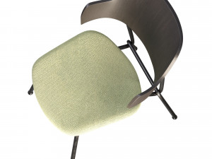STRAIN Plywood Chair with integrated cushion 3D Model