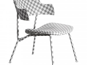 STRAIN Plywood Chair with integrated cushion 3D Model