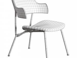 STRAIN Plywood Chair with integrated cushion 3D Model