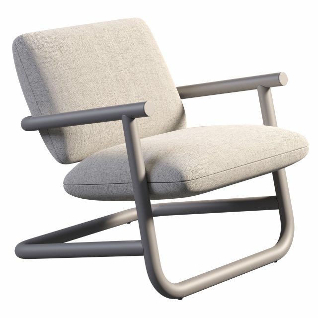 Armchair By Desalto 3D Model .c4d .max .obj .3ds .fbx .stl .blend 