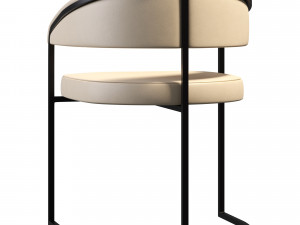 Zena Boucle Dining Chair Modello 3D