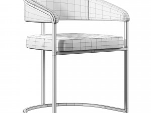 Zena Boucle Dining Chair Modello 3D
