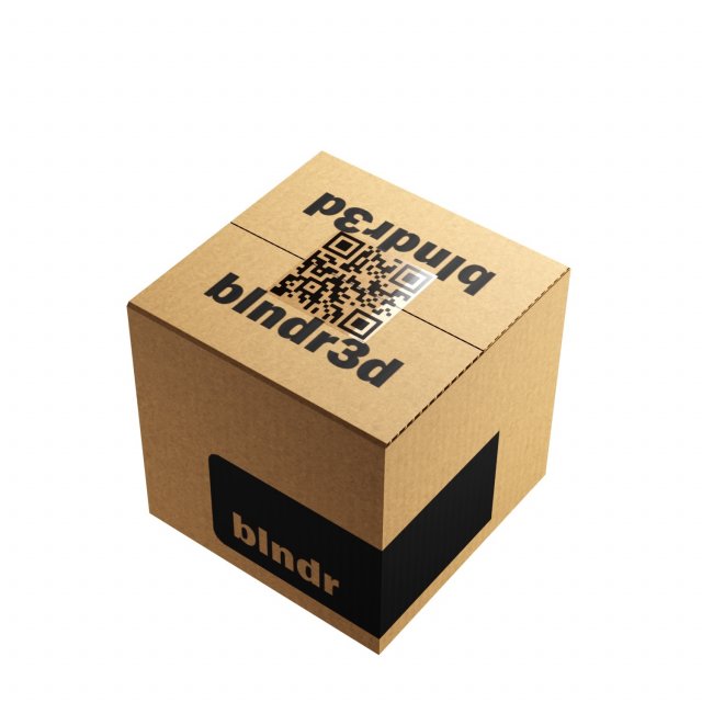 Cardboard Box 3D Model .c4d .max .obj .3ds .fbx .stl .blend 