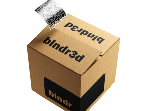 Cardboard Box 3D Model