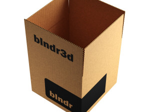 Cardboard Box 3D Model