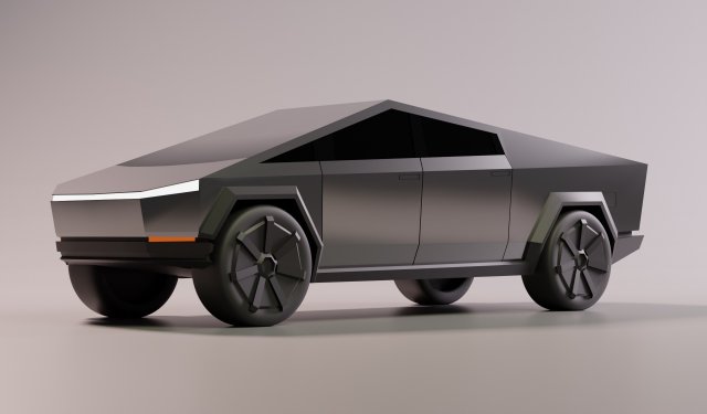 Tesla Cybertruck 3D Model .c4d .max .obj .3ds .fbx .stl .blend 
