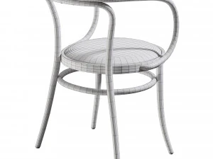 Thonet Padded Chair 3D Model