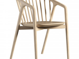 Tacoma Carver Dining Chair 3D 모델