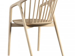 Tacoma Carver Dining Chair 3D Model
