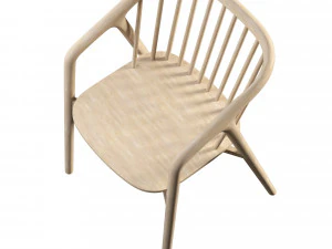 Tacoma Carver Dining Chair 3D Model