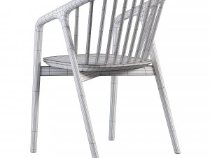 Tacoma Carver Dining Chair 3D Model
