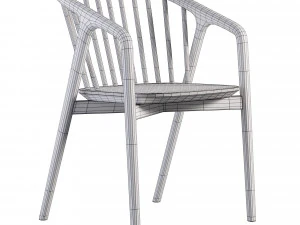 Tacoma Carver Dining Chair 3D Model