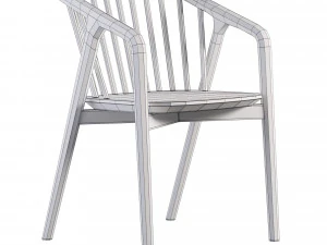 Tacoma Carver Dining Chair 3D Model