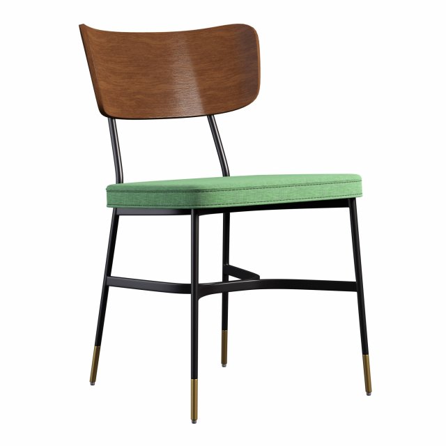 Amalyn Dining Chair 3D Model .c4d .max .obj .3ds .fbx .stl .blend 