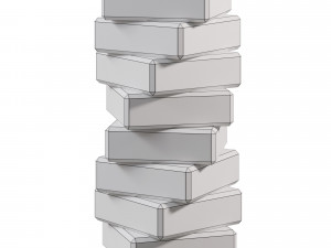 Teorema Sectional wooden chest of drawers Modello 3D