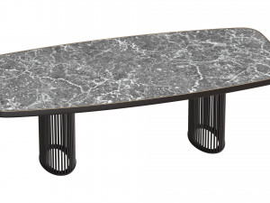 Luna Bianca Table By Bonaldo 3D Model