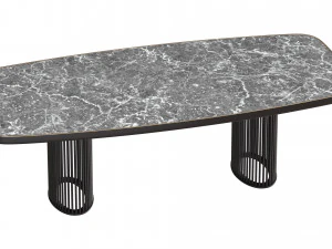 Luna Bianca Table By Bonaldo 3D Model