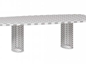 Luna Bianca Table By Bonaldo 3D Model