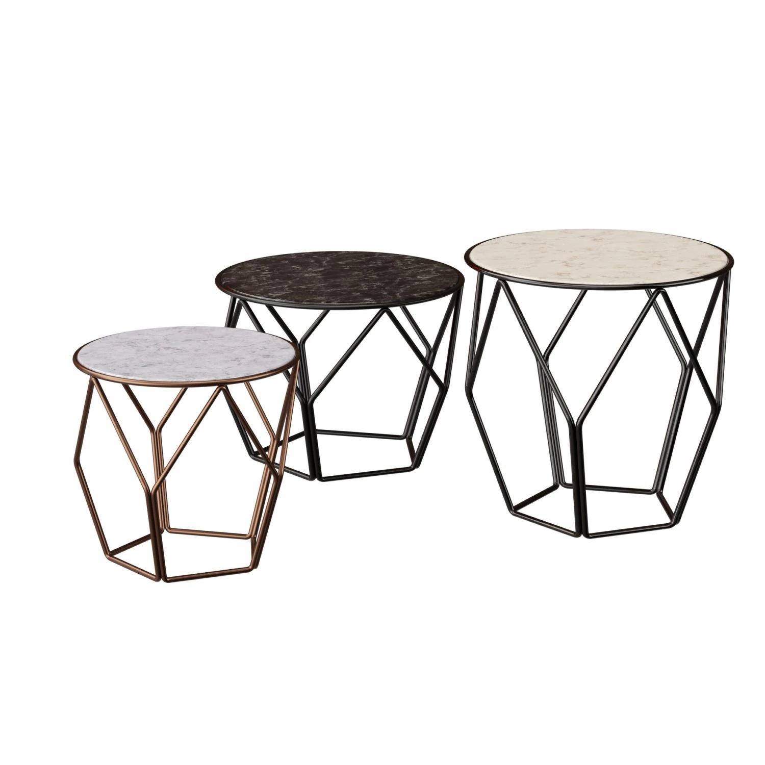 Arbor Tables by Bonaldo 3D Model .c4d .max .obj .3ds .fbx .stl .blend 