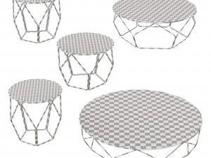 Arbor Tables by Bonaldo 3D Model