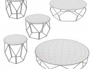 Arbor Tables by Bonaldo 3D Model