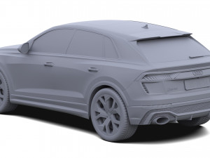Audi RS Q8 3D मॉडल