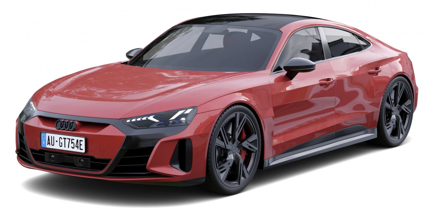 Audi e-tron GT 3D Model .c4d .max .obj .3ds .fbx .stl .blend