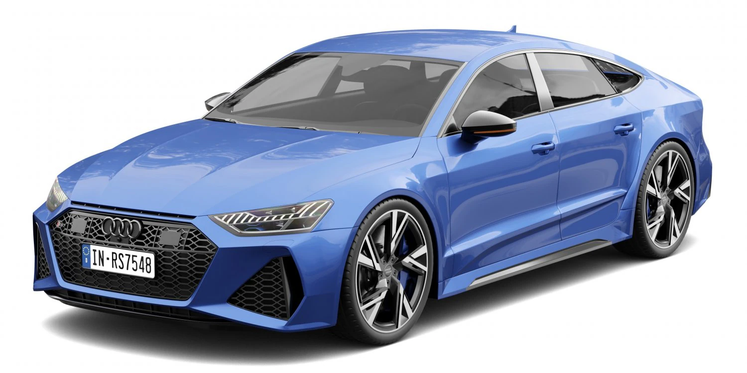 Audi RS7 3D Model .c4d .max .obj .3ds .fbx .stl .blend 