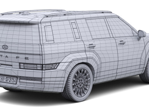 Hyundai Santa FE 3D Model