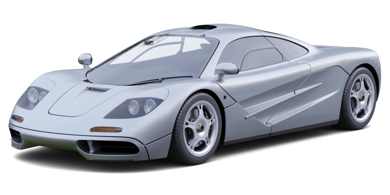 McLaren F1 3D Model .c4d .max .obj .3ds .fbx .stl .blend 