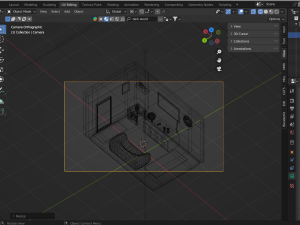 Isometric Living Room Modèle 3D