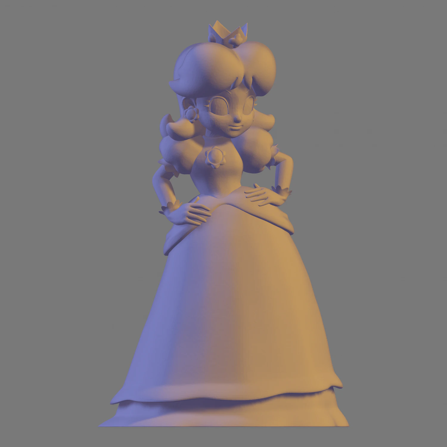 Daisy 3D Print Model .c4d .max .obj .3ds .fbx .stl .blend 