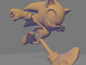 Ekor sonik amy dan buku-buku jari Model Cetak 3D