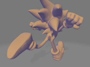 Sonic tails amy and knuckles Model do druku 3D