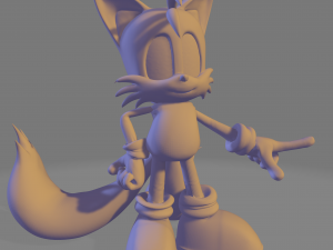 Sonic tails amy and knuckles Model do druku 3D