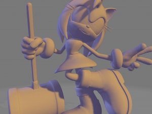 Sonic tails amy and knuckles Model do druku 3D