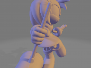 Sonic tails amy and knuckles Model do druku 3D