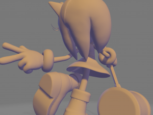 Sonic tails amy and knuckles Model do druku 3D