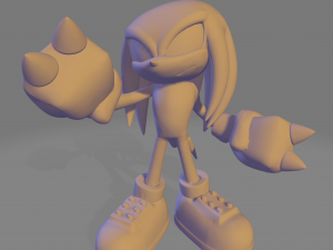 Sonic tails amy and knuckles Model do druku 3D