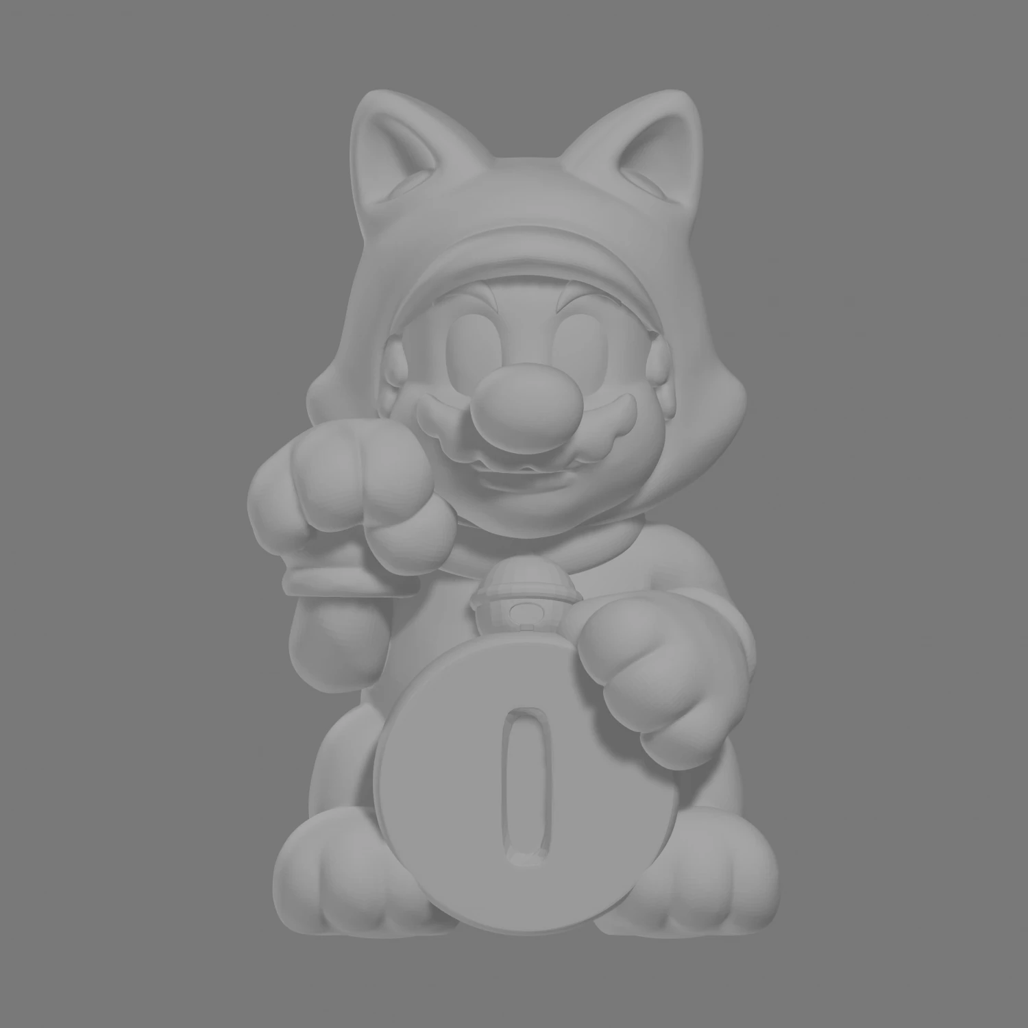 Mario neko pack 3D Print Model .c4d .max .obj .3ds .fbx .stl .blend