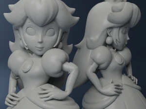 Princess peach 3D Print Model