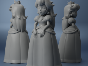 Princess peach 3Dプリントモデル