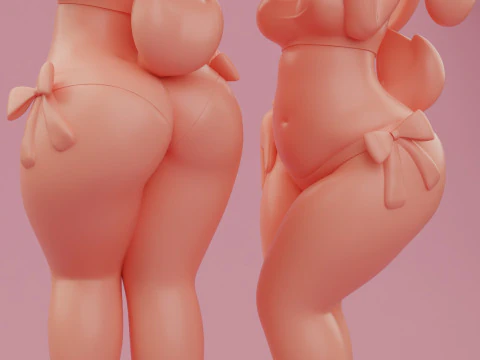 Vanilla the rabbit bikini 3D Print Model