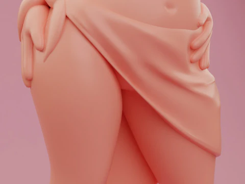 Vanilla the rabbit bikini 2 3D Print Model