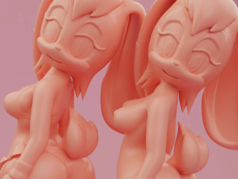 Vanilla the rabbit bikini 3 3D Print Model